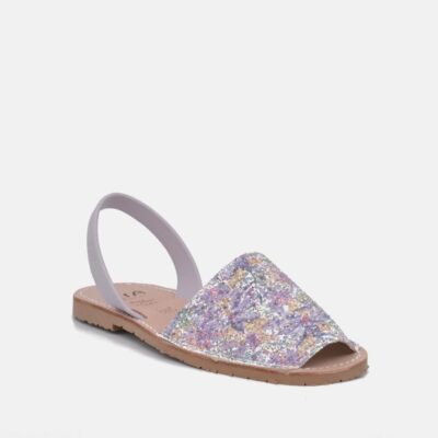 Ria Ria Pretty Glitzy Lavendar Multi Abarca Sandal  Hot