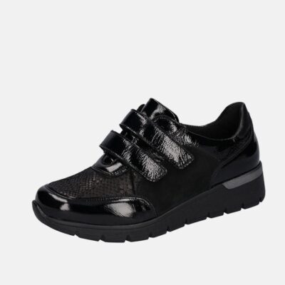 Waldlaufer Waldlaufer Fashionable Black Double Strap Sneakers  Wholesale