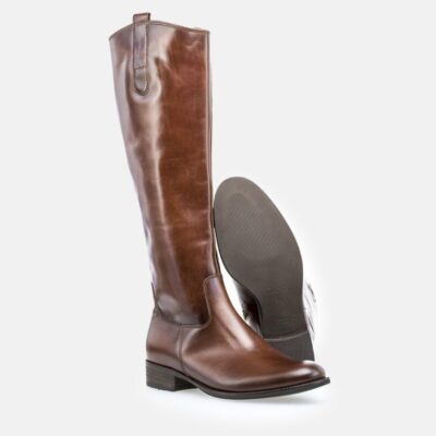 Gabor Gabor Stylish Slim Fit Long Brown Leather Boots  Online