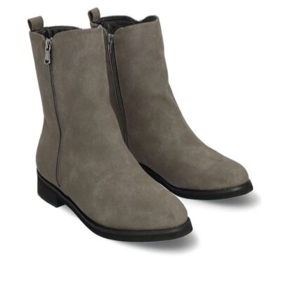 Andres Machado Andres Machado Grey Suedette Ankle Boots  Hot