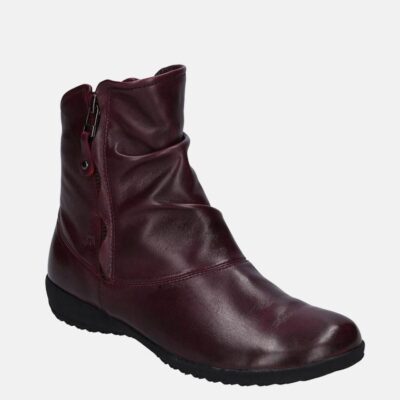 Josef Seibel Josef Seibel Stylish Burgundy Leather Slouch Boots  Clearance