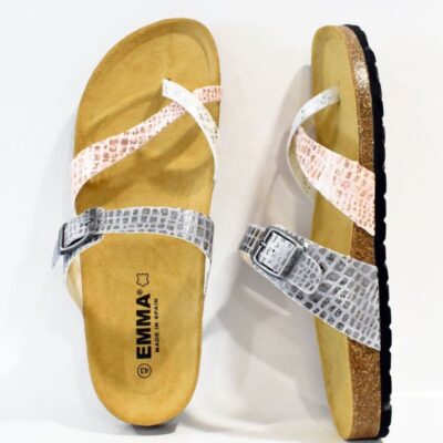 Emma Gorgeous Metallic Leather Thong Sandal  Online