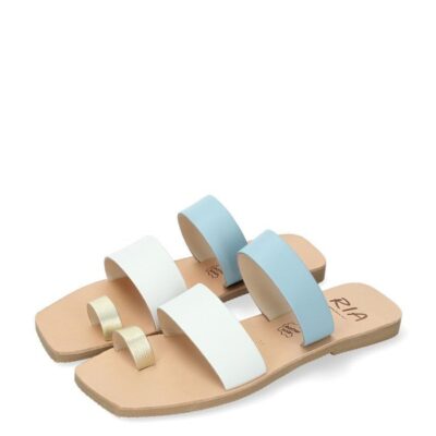 Ria Ria Stylish Multi Blue Toe-Post Sandals  Best