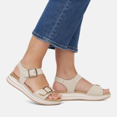 Remonte Remonte Reliable Off White Sporty Sandal  Hot