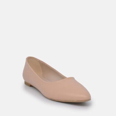 Belle & Lucy Belle & Lucy Classic Beige Pointy Ballet Flats  Hot