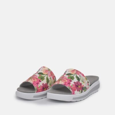 Semler Semler Pretty Pink Floral Slip On Sandals  Clearance