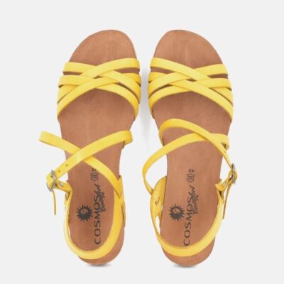 Mustang Mustang Pretty Yellow Strappy Sandals  Clearance