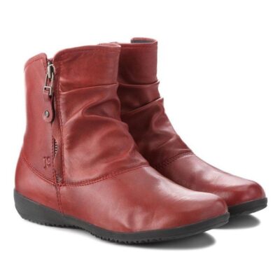 Josef Seibel Josef Seibel Stylish Carmine Red Leather Slouch Boots  Hot