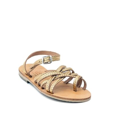 Glaritis Glaritis Gorgeous Gold Braided Nike Sandals  Best