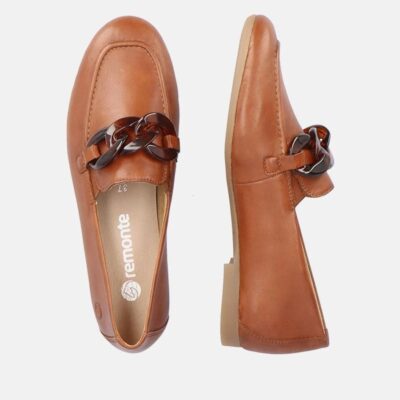 Remonte Remonte Stylish Brown Leather Slip On Shoe  Wholesale