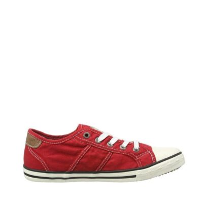 Mustang Vintage Red Lace Up Trainer  Clearance