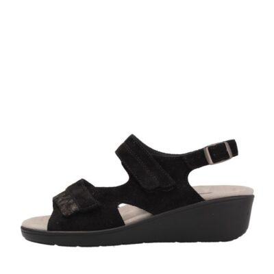 Semler Semler Stylish Black Suede Wedge Sandals  Best