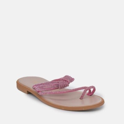 Glaritis Glaritis Barely There Pink Glitter Sandals  Wholesale