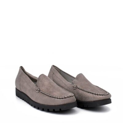 Waldlaufer Wide Fit Comfortable Grey Loafers  Best