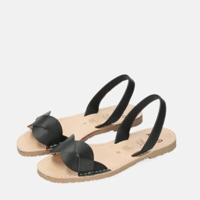 Ria Ria Elegant Black Abarca Sandal  Hot