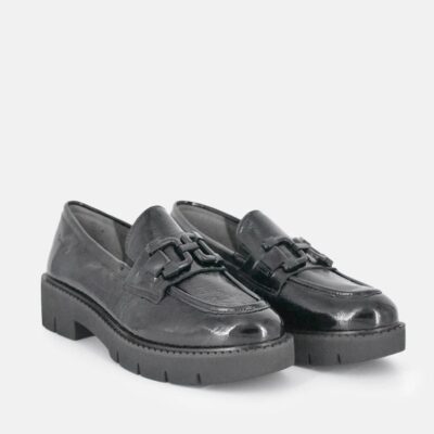 Tamaris Tamaris Stylish Black Patent Shoes  Hot
