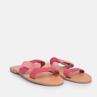 Glaritis Glaritis Cut Pink Twist Sandals  New