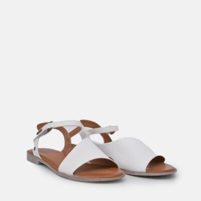 Mustang Mustang Stylish White Leather Sandals  Hot