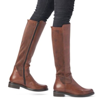 Remonte Remonte Versatile Long Brown Leather Boots  Wholesale